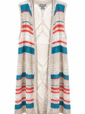 Natural Reflections Multicolor Striped Cardigan‎